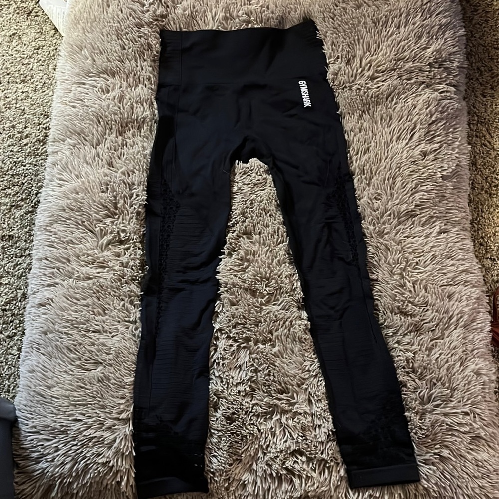 Gymshark black textured leggings